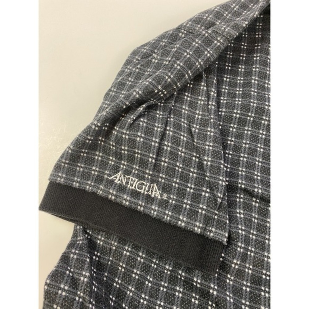 Vintage Antigua Pittsburgh Steelers Medium Black Checkered‎ Polo - Picture 4 of 5
